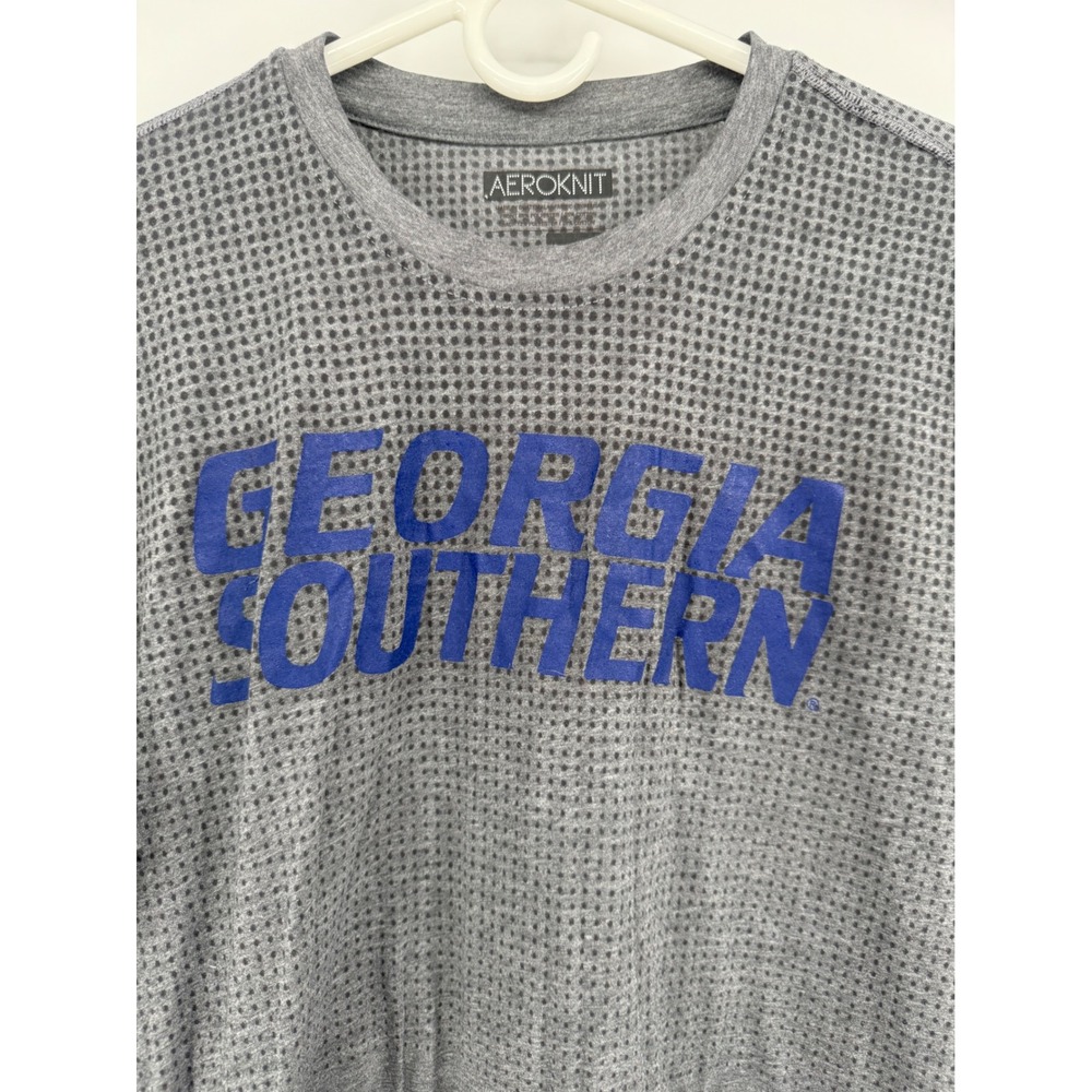 adidas Gray Long Sleeve Georgia Southern Waffle Knit Tee